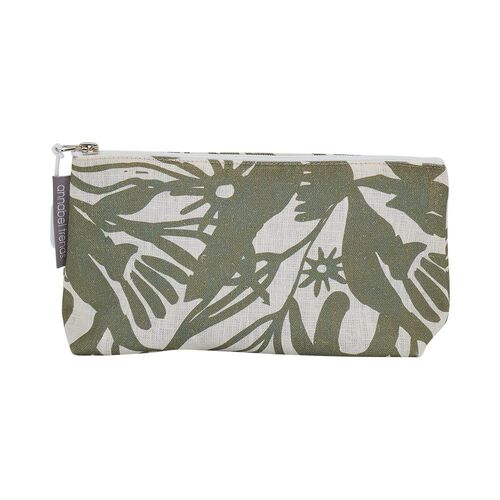 Annabel Trends Linen Cosmetic Bag Small - Abstract Gum
